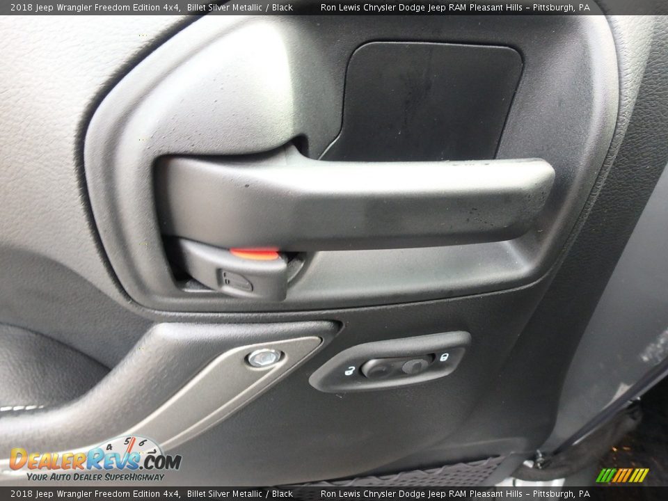 2018 Jeep Wrangler Freedom Edition 4x4 Billet Silver Metallic / Black Photo #14