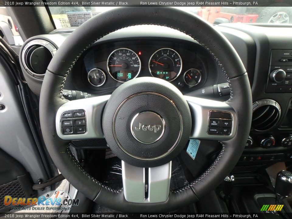 2018 Jeep Wrangler Freedom Edition 4x4 Billet Silver Metallic / Black Photo #16