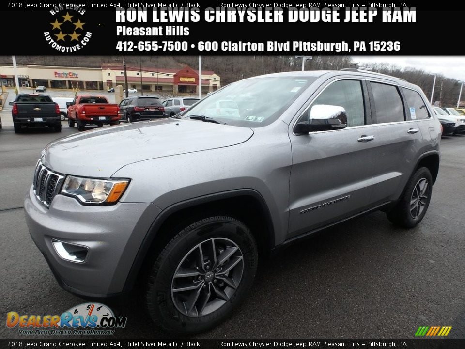 2018 Jeep Grand Cherokee Limited 4x4 Billet Silver Metallic / Black Photo #1