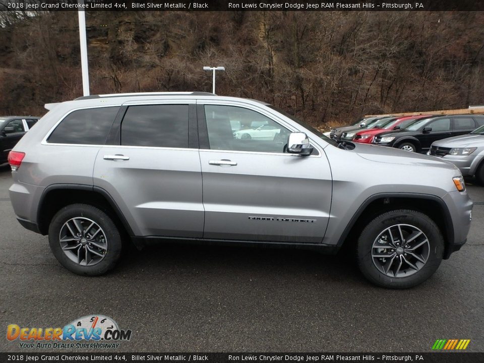 2018 Jeep Grand Cherokee Limited 4x4 Billet Silver Metallic / Black Photo #7