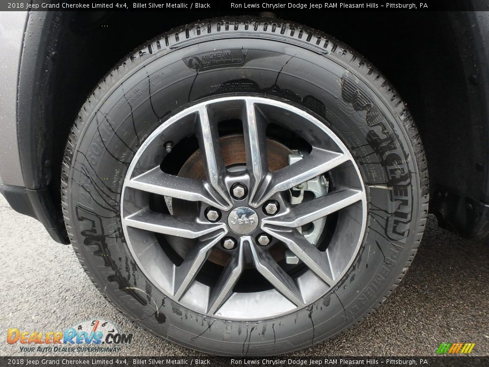 2018 Jeep Grand Cherokee Limited 4x4 Billet Silver Metallic / Black Photo #10