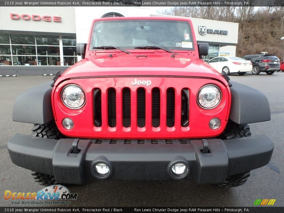 2018 Jeep Wrangler Unlimited Rubicon 4x4 Firecracker Red / Black Photo #10