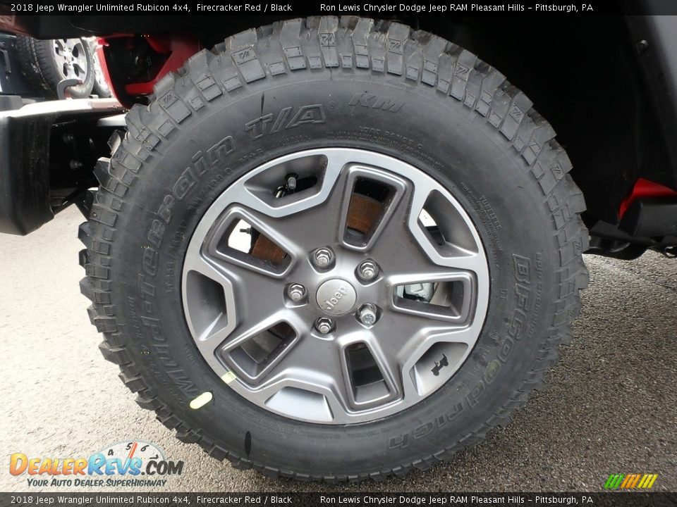 2018 Jeep Wrangler Unlimited Rubicon 4x4 Firecracker Red / Black Photo #11
