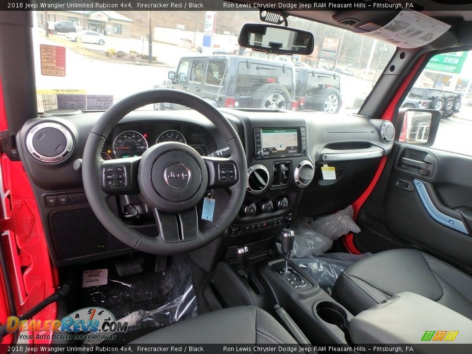 2018 Jeep Wrangler Unlimited Rubicon 4x4 Firecracker Red / Black Photo #14