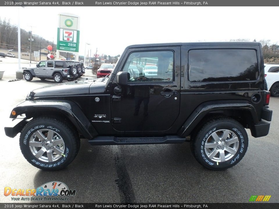 2018 Jeep Wrangler Sahara 4x4 Black / Black Photo #2