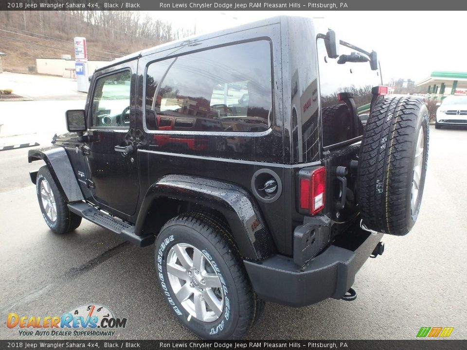 2018 Jeep Wrangler Sahara 4x4 Black / Black Photo #3