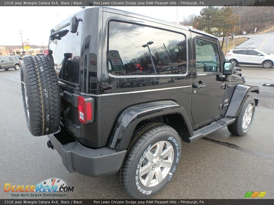 2018 Jeep Wrangler Sahara 4x4 Black / Black Photo #7