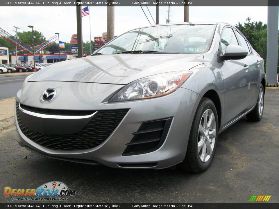 2010 Mazda MAZDA3 i Touring 4 Door Liquid Silver Metallic / Black Photo #1