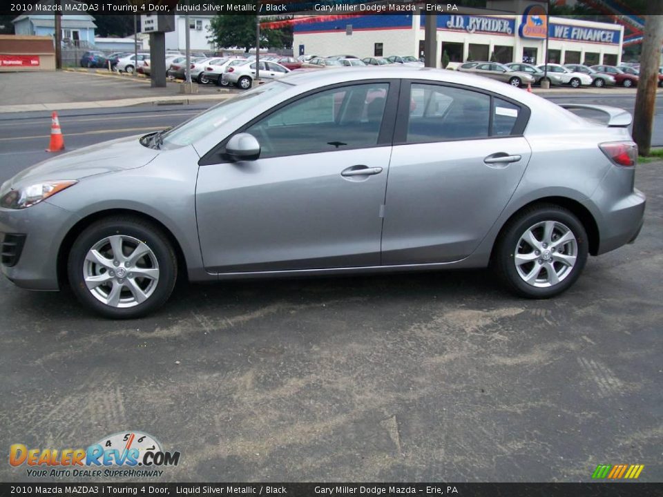 2010 Mazda MAZDA3 i Touring 4 Door Liquid Silver Metallic / Black Photo #2