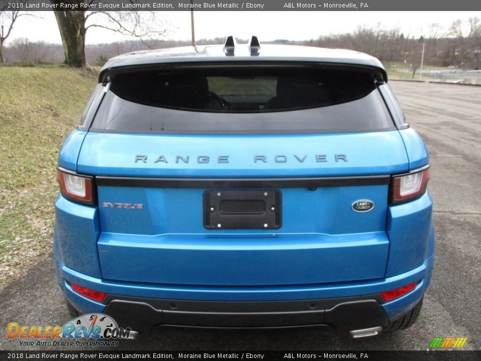 2018 Land Rover Range Rover Evoque Landmark Edition Moraine Blue Metallic / Ebony Photo #4
