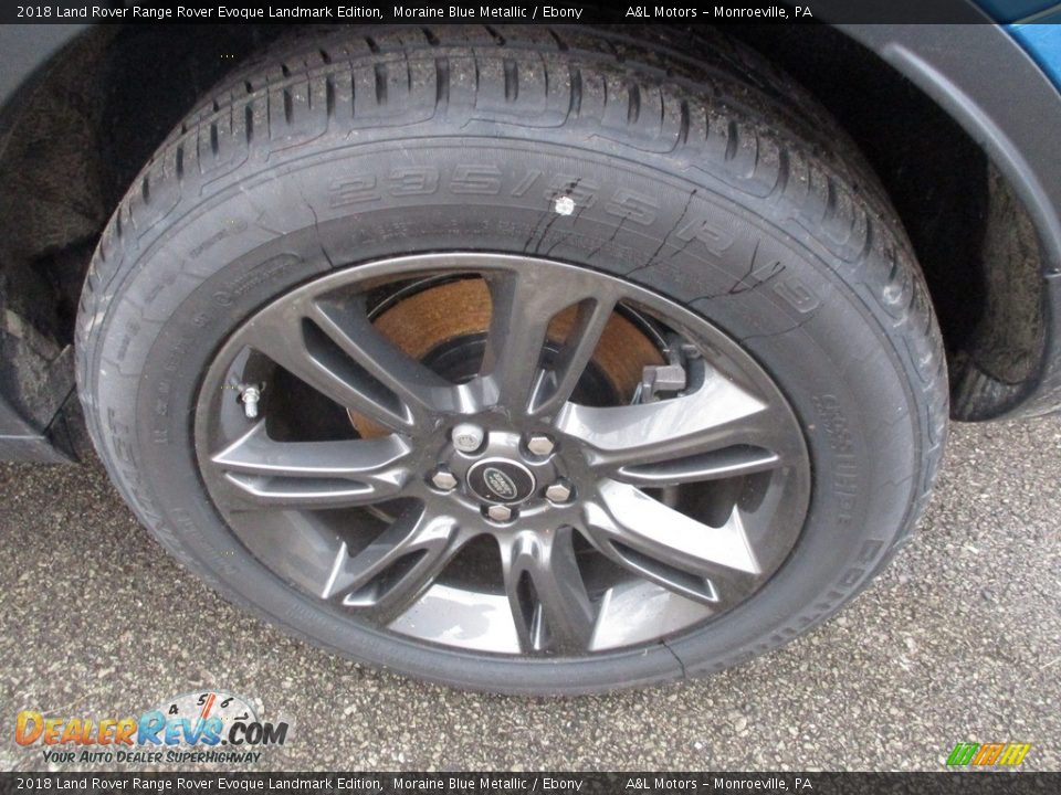 2018 Land Rover Range Rover Evoque Landmark Edition Moraine Blue Metallic / Ebony Photo #6