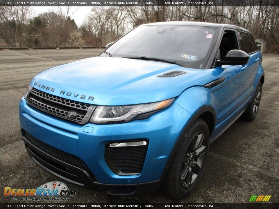2018 Land Rover Range Rover Evoque Landmark Edition Moraine Blue Metallic / Ebony Photo #7