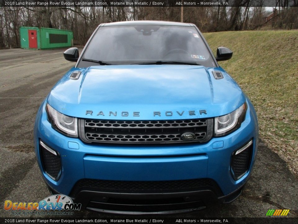 2018 Land Rover Range Rover Evoque Landmark Edition Moraine Blue Metallic / Ebony Photo #8