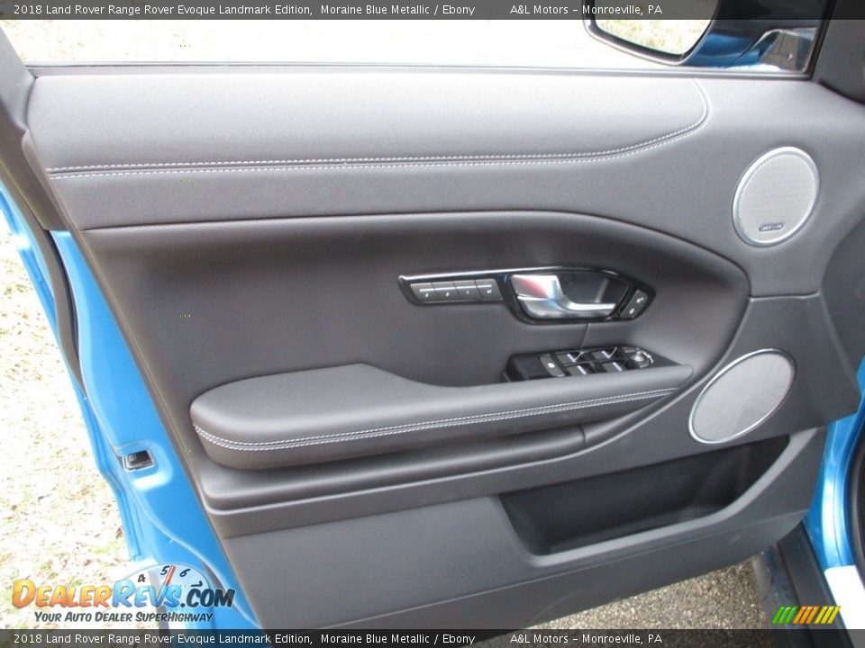 2018 Land Rover Range Rover Evoque Landmark Edition Moraine Blue Metallic / Ebony Photo #10