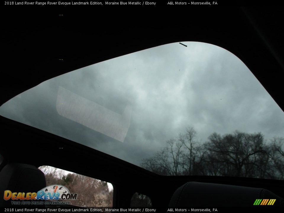 2018 Land Rover Range Rover Evoque Landmark Edition Moraine Blue Metallic / Ebony Photo #11