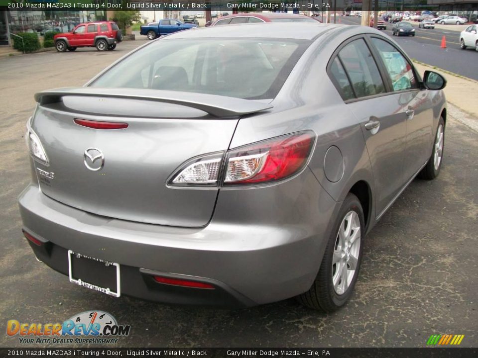 2010 Mazda MAZDA3 i Touring 4 Door Liquid Silver Metallic / Black Photo #6