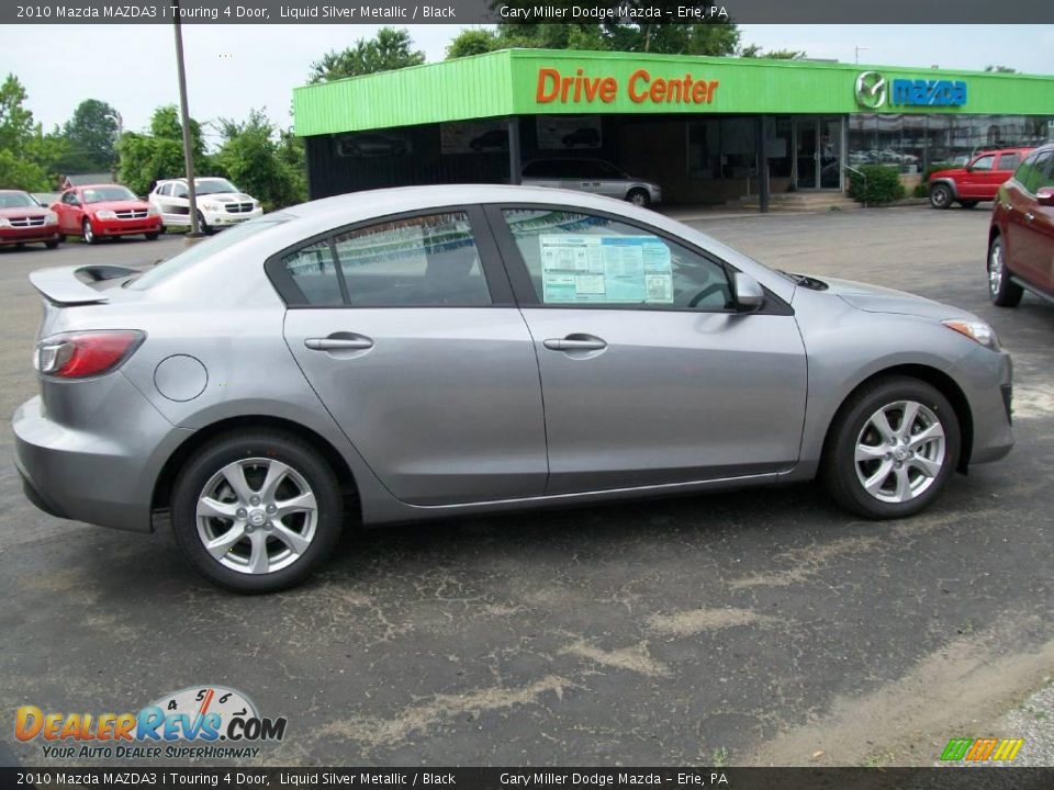 2010 Mazda MAZDA3 i Touring 4 Door Liquid Silver Metallic / Black Photo #7