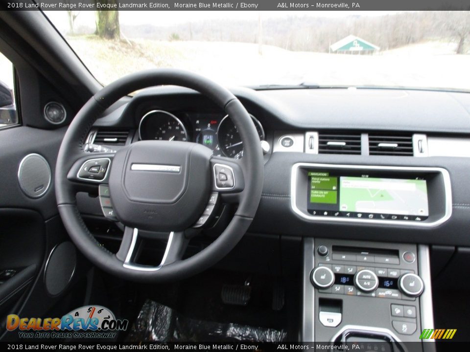 2018 Land Rover Range Rover Evoque Landmark Edition Moraine Blue Metallic / Ebony Photo #14