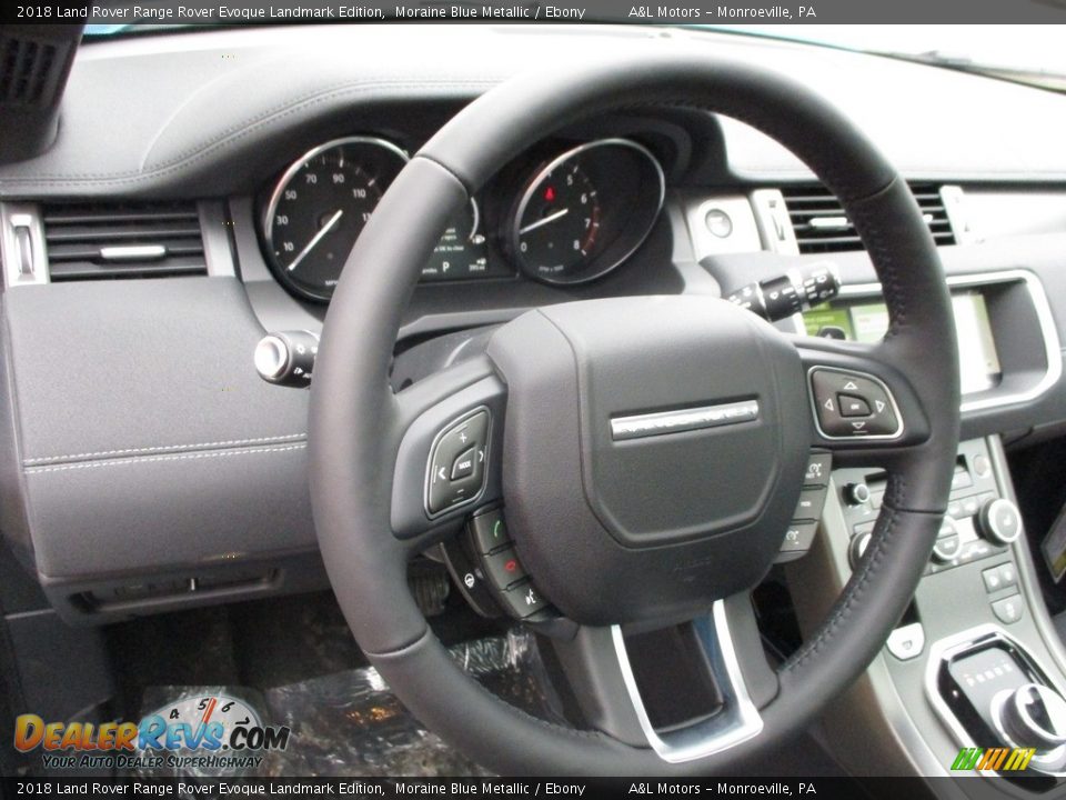 2018 Land Rover Range Rover Evoque Landmark Edition Moraine Blue Metallic / Ebony Photo #15