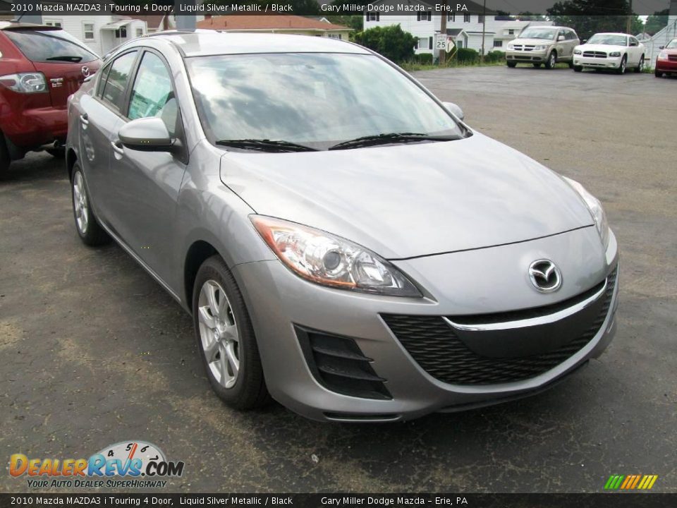 2010 Mazda MAZDA3 i Touring 4 Door Liquid Silver Metallic / Black Photo #8