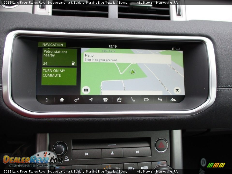 2018 Land Rover Range Rover Evoque Landmark Edition Moraine Blue Metallic / Ebony Photo #16