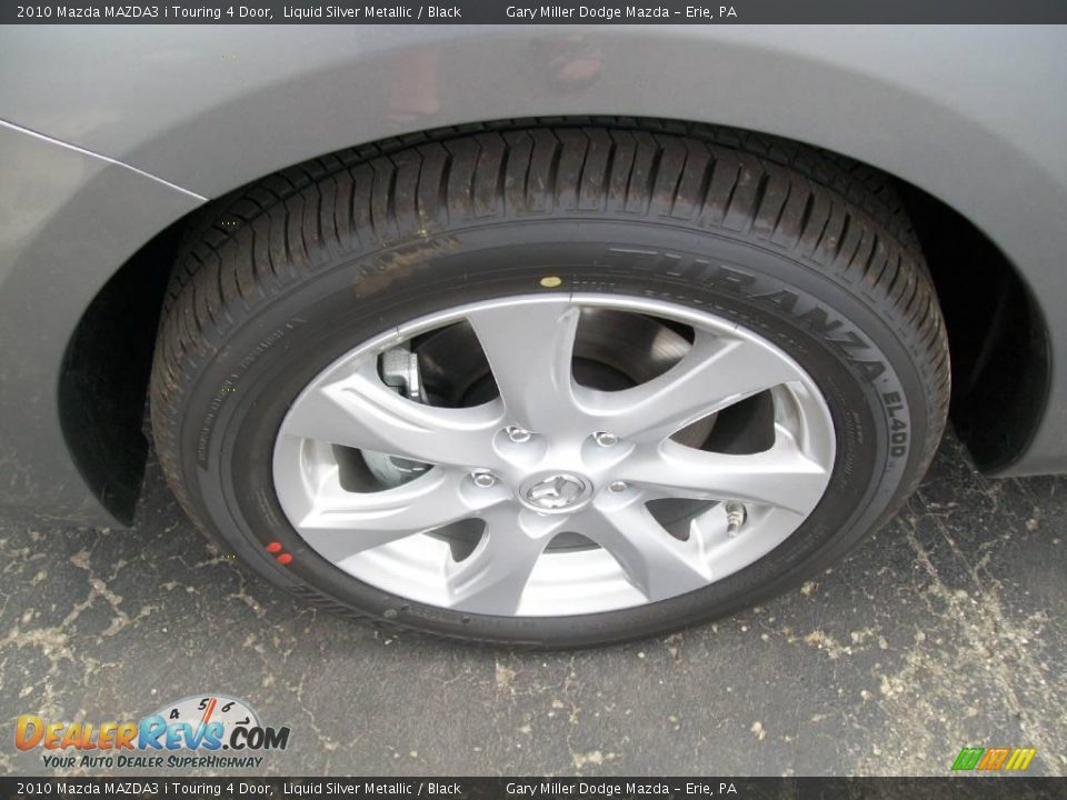 2010 Mazda MAZDA3 i Touring 4 Door Liquid Silver Metallic / Black Photo #10