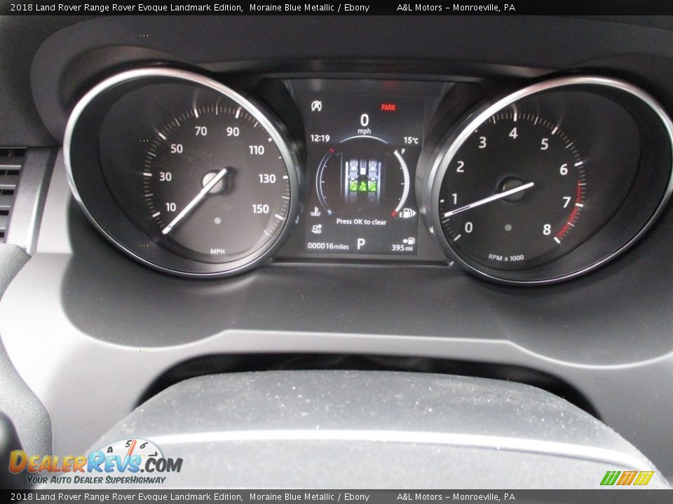 2018 Land Rover Range Rover Evoque Landmark Edition Gauges Photo #20