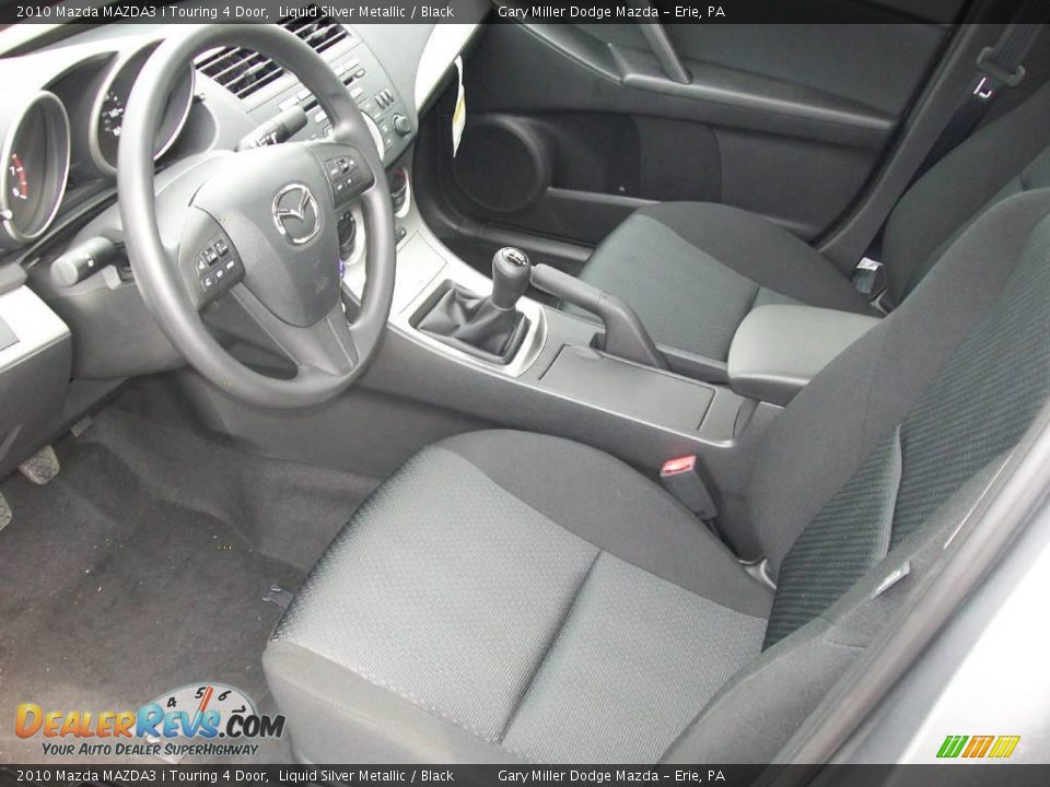 2010 Mazda MAZDA3 i Touring 4 Door Liquid Silver Metallic / Black Photo #12