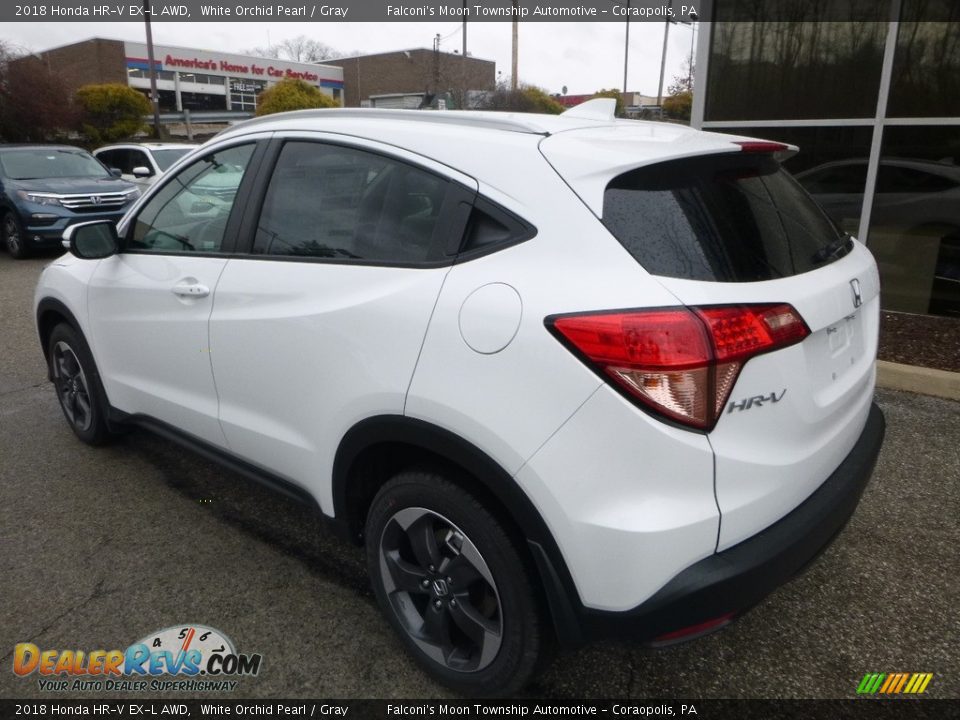2018 Honda HR-V EX-L AWD White Orchid Pearl / Gray Photo #2