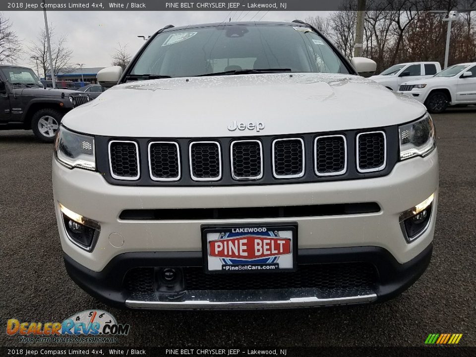 2018 Jeep Compass Limited 4x4 White / Black Photo #2