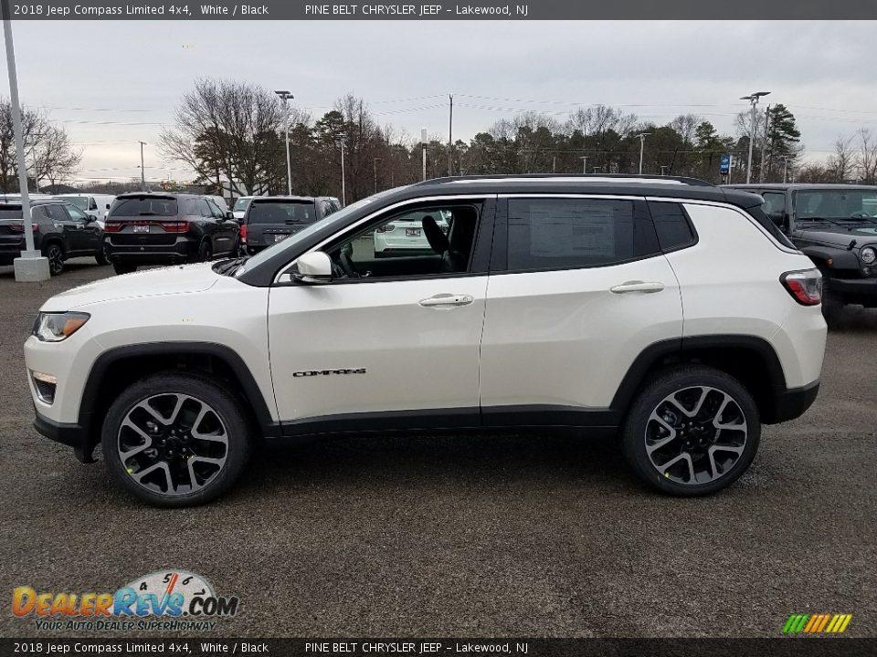 2018 Jeep Compass Limited 4x4 White / Black Photo #3