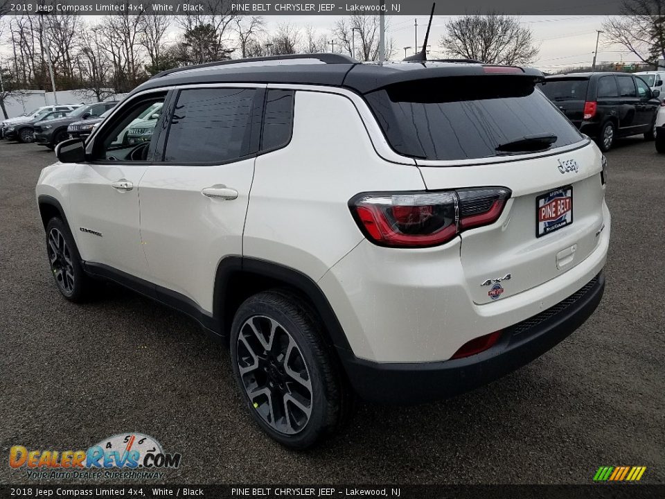 2018 Jeep Compass Limited 4x4 White / Black Photo #4