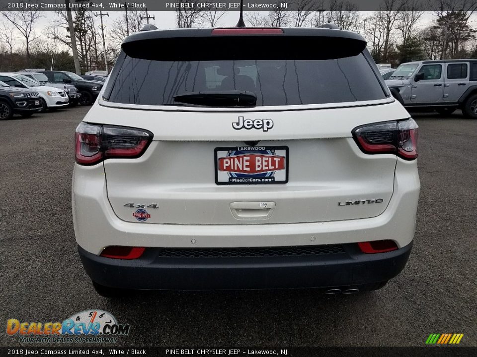 2018 Jeep Compass Limited 4x4 White / Black Photo #5