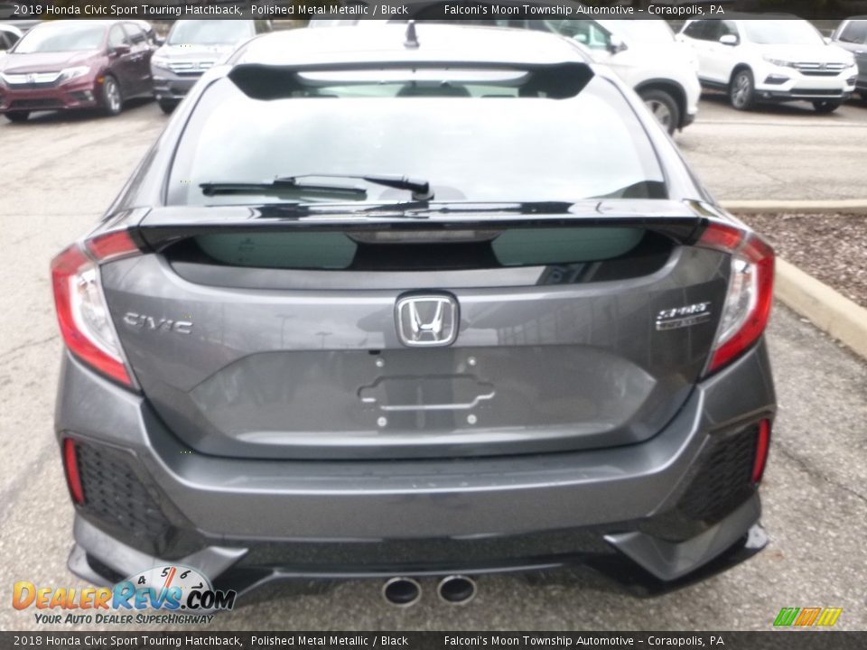 2018 Honda Civic Sport Touring Hatchback Polished Metal Metallic / Black Photo #3