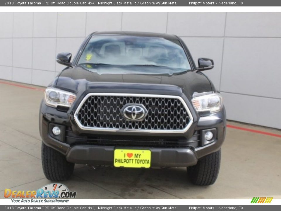 2018 Toyota Tacoma TRD Off Road Double Cab 4x4 Midnight Black Metallic / Graphite w/Gun Metal Photo #2