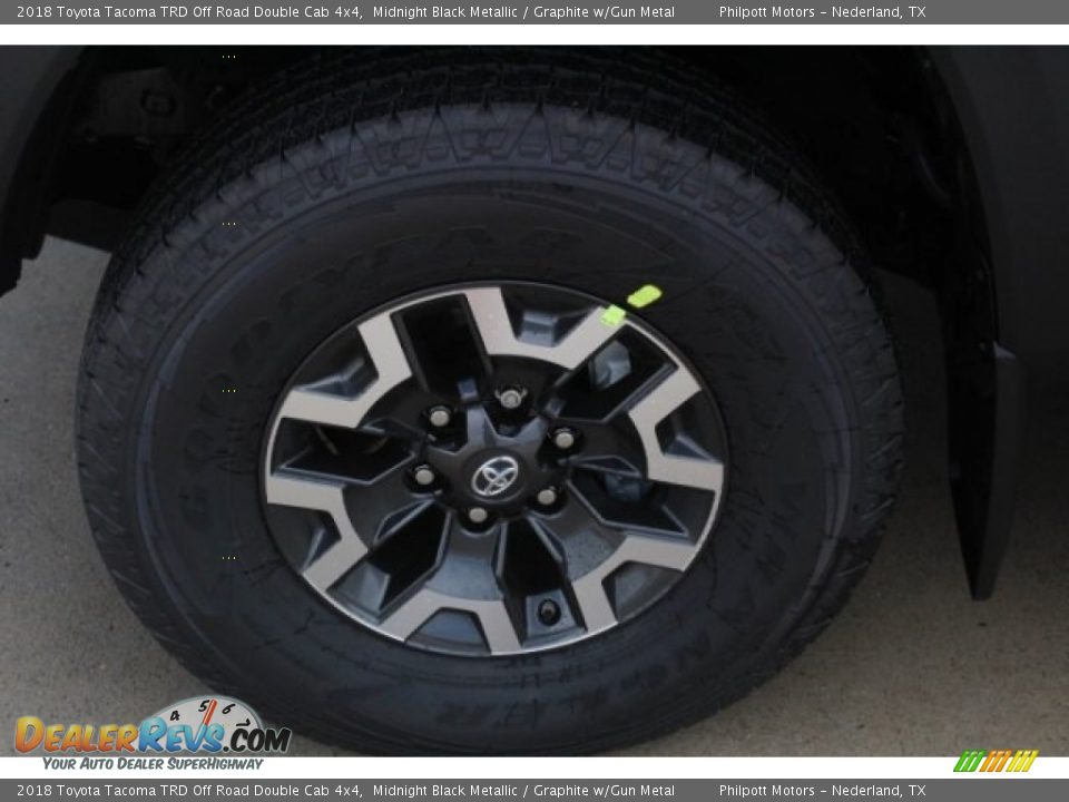 2018 Toyota Tacoma TRD Off Road Double Cab 4x4 Midnight Black Metallic / Graphite w/Gun Metal Photo #4