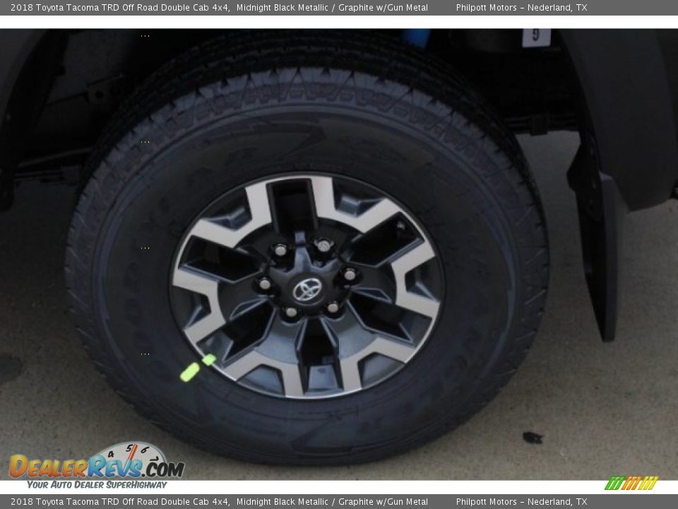 2018 Toyota Tacoma TRD Off Road Double Cab 4x4 Midnight Black Metallic / Graphite w/Gun Metal Photo #5