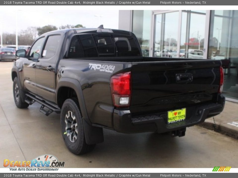 2018 Toyota Tacoma TRD Off Road Double Cab 4x4 Midnight Black Metallic / Graphite w/Gun Metal Photo #6
