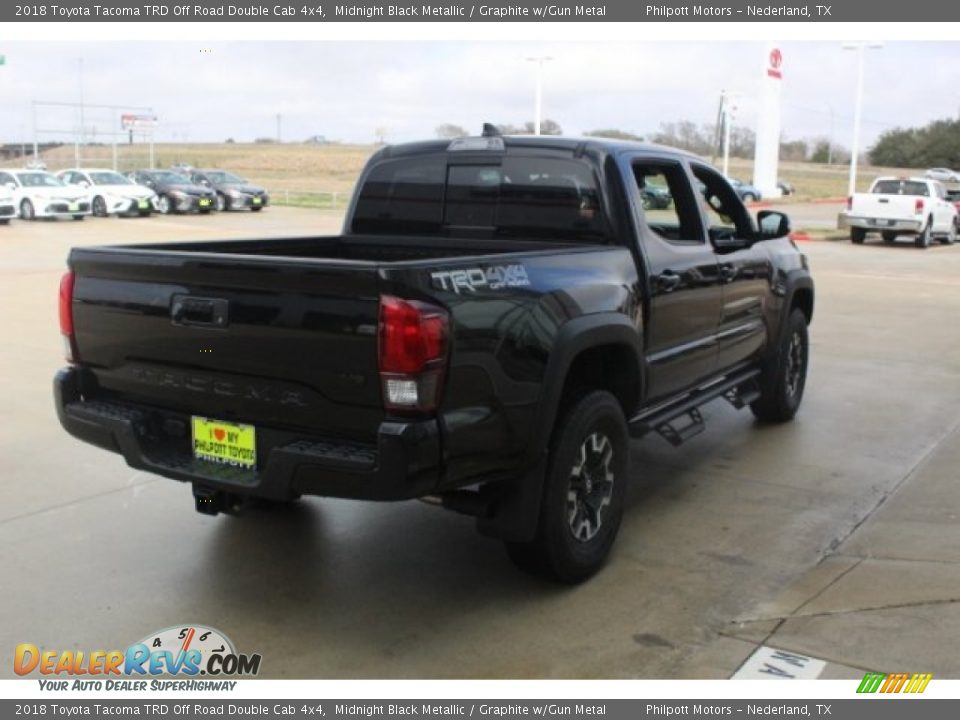 2018 Toyota Tacoma TRD Off Road Double Cab 4x4 Midnight Black Metallic / Graphite w/Gun Metal Photo #8