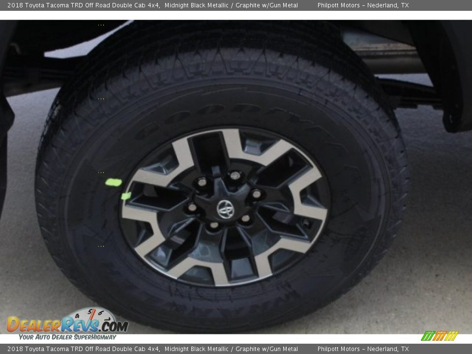 2018 Toyota Tacoma TRD Off Road Double Cab 4x4 Midnight Black Metallic / Graphite w/Gun Metal Photo #9