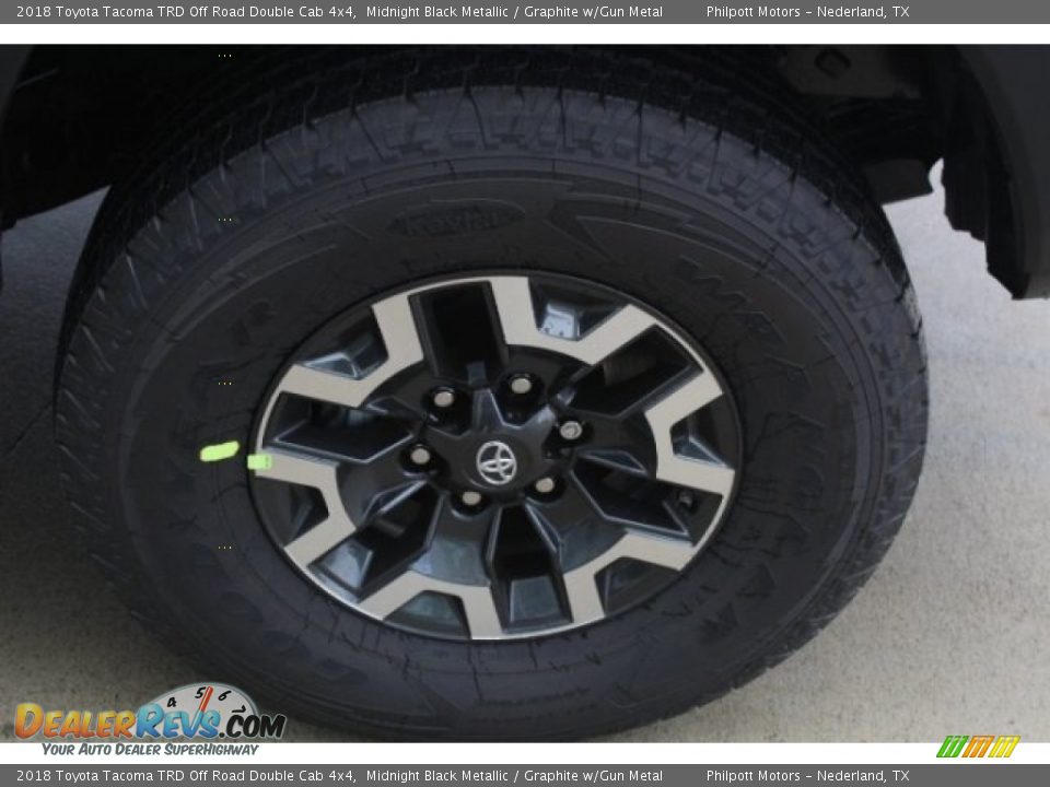 2018 Toyota Tacoma TRD Off Road Double Cab 4x4 Midnight Black Metallic / Graphite w/Gun Metal Photo #10