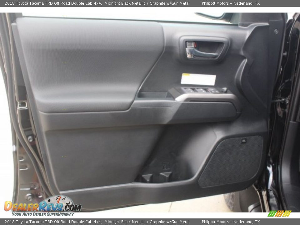 2018 Toyota Tacoma TRD Off Road Double Cab 4x4 Midnight Black Metallic / Graphite w/Gun Metal Photo #11