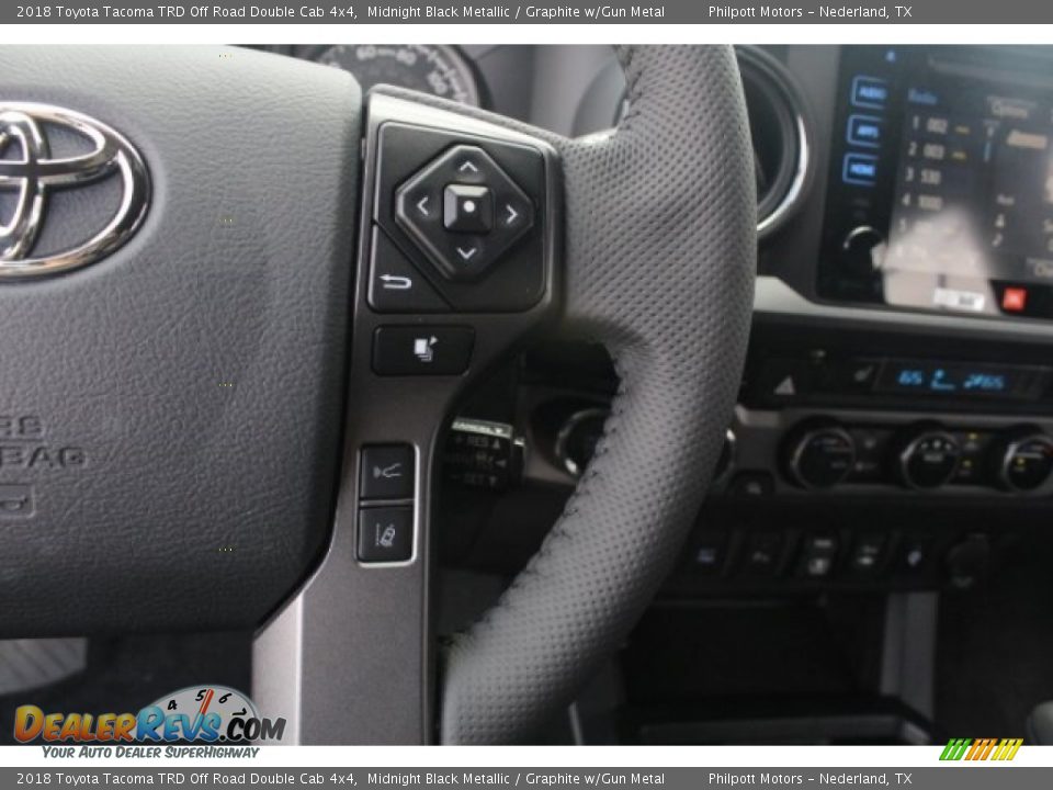 2018 Toyota Tacoma TRD Off Road Double Cab 4x4 Midnight Black Metallic / Graphite w/Gun Metal Photo #20