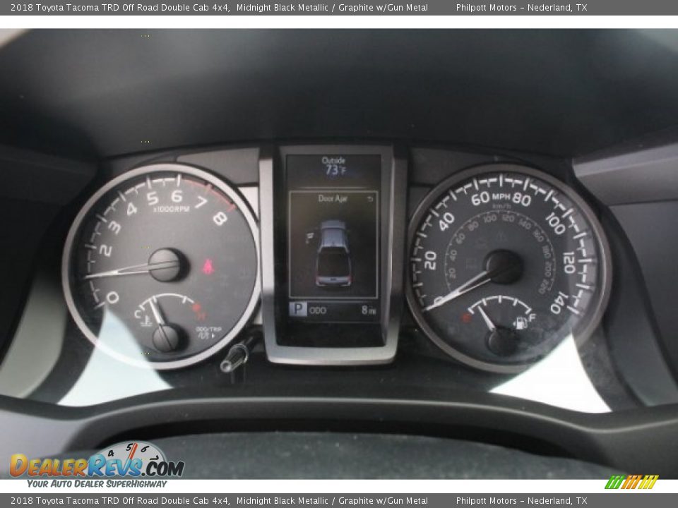 2018 Toyota Tacoma TRD Off Road Double Cab 4x4 Midnight Black Metallic / Graphite w/Gun Metal Photo #21