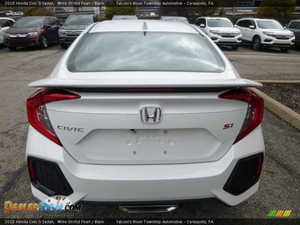2018 Honda Civic Si Sedan White Orchid Pearl / Black Photo #3