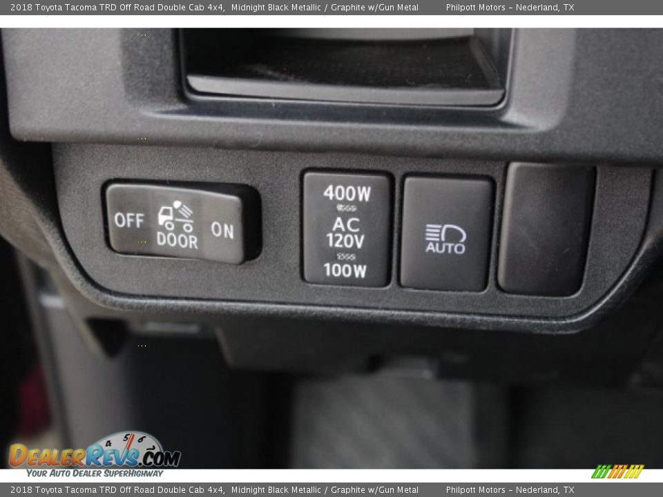 2018 Toyota Tacoma TRD Off Road Double Cab 4x4 Midnight Black Metallic / Graphite w/Gun Metal Photo #22