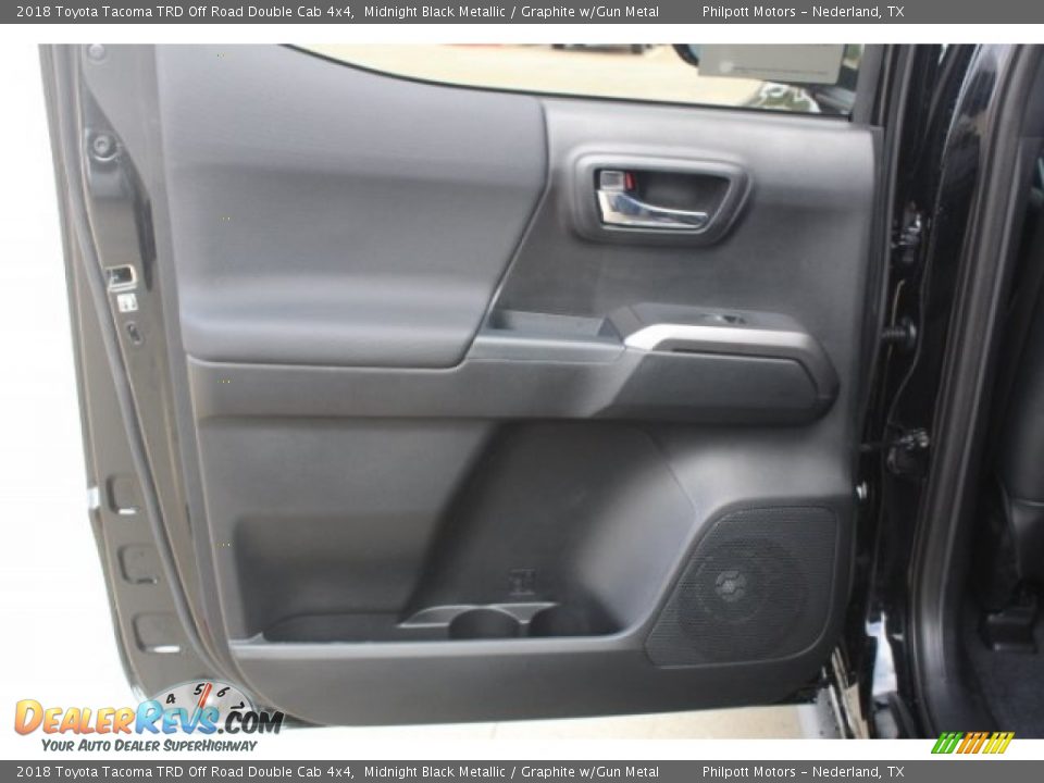 2018 Toyota Tacoma TRD Off Road Double Cab 4x4 Midnight Black Metallic / Graphite w/Gun Metal Photo #23