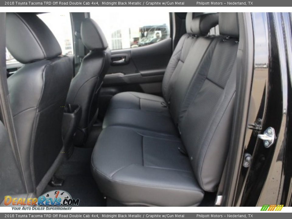 2018 Toyota Tacoma TRD Off Road Double Cab 4x4 Midnight Black Metallic / Graphite w/Gun Metal Photo #24