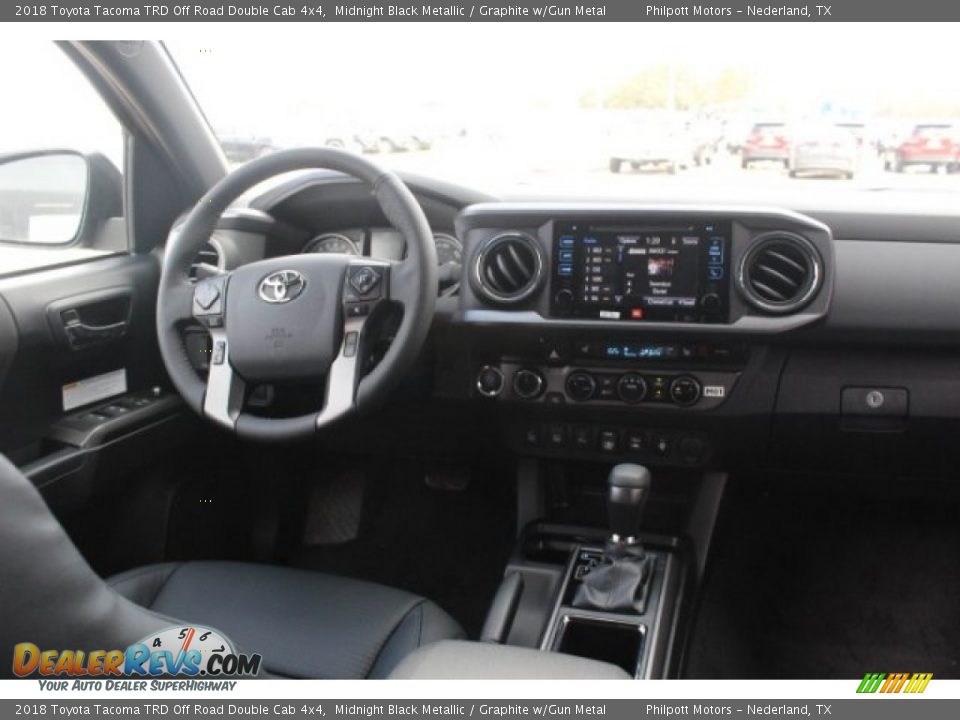 2018 Toyota Tacoma TRD Off Road Double Cab 4x4 Midnight Black Metallic / Graphite w/Gun Metal Photo #25