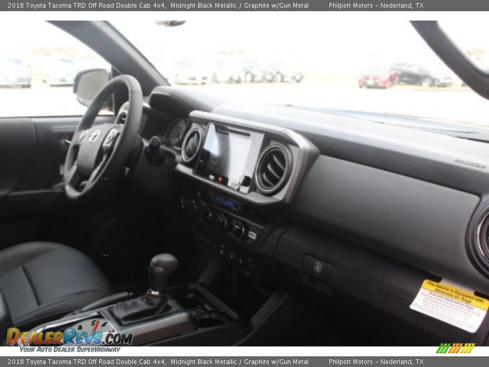 2018 Toyota Tacoma TRD Off Road Double Cab 4x4 Midnight Black Metallic / Graphite w/Gun Metal Photo #31
